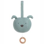 Doudou peluche musicale tricote little chums chien lssig coton bi
