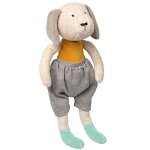 Doudou peluche sigikid� chien 'vintage 50's signature' 31cm -