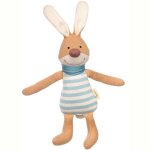 Doudou peluche sigikid� lapin pantin tricot� green 27cm - peluche l