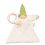 Doudou plat anneau dentition nanchen natur poupe coton bio ecru v