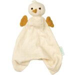 Doudou plat bébé hoppa® poussin pico mousseline Écru 24cm coton bio g Doudou plat bébé hoppa® poussin pico mousseline Écru 24cm coton bio g