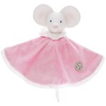 Doudou plat caoutchouc naturel & coton meiya la souris meiya &