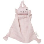 Doudou plat carré lapine vieux rose fabelab® coton bio gots - d Doudou plat carré lapine vieux rose fabelab® coton bio gots - d