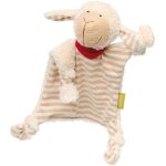 Doudou plat chiffon sigikid mouton green 24cm - doudou bio