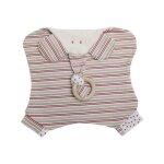 Doudou plat coton organic bio elephant rouge & blanc - doudou bio Doudou plat coton organic bio elephant rouge & blanc - doudou bio