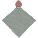 Doudou plat lange & anneau de dentition fraise l�ssig� 21cm coton b