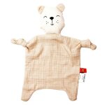 Doudou plat à n?uds coton bio bear apunt barcelona® - doudou bébé bio Doudou plat à n?uds coton bio bear apunt barcelona® - doudou bébé bio