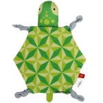 Doudou plat  n?uds coton naturel oeko tex tortue apunt barcelona -