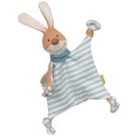 Doudou plat � n?uds sigikid� lapin pantin jersey marini�re green 28 c