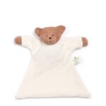 Doudou plat nanchen natur ourson coton bio eponge (kba) chocolat