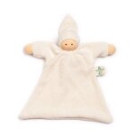 Doudou plat nanchen natur poupe coton bio eponge (kba) ecru n