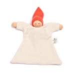 Doudou plat nanchen natur poupe coton bio eponge (kba) cru & or