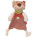 Doudou plat ours colo sigikid 24cm srie green - doudou coton bio k