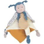 Doudou plat pollen l'abeille 25cm coton bio doudou et compagnie -