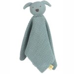 Doudou plat tricot� little chums chien l�ssig� 28cm coton bio gots -