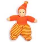 Doudou poupe de chiffon nanchen natur poupon minimpschen coton bi