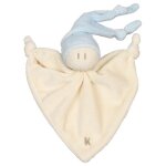 Doudou zmooz small keptin - jr coton bio bleu ciel - doudou naissance