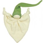 Doudou zmooz small keptin - jr coton bio vert 16cm - doudou bio