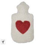 Efie� bouillotte �peautre broderie c?ur 32 cm - bouillotte efie