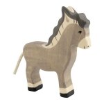 Figurine en bois ane debout holztiger - jouets en bois