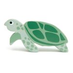 Figurine en bois animaux marins tortue de mer 8 cm tender leaf toys