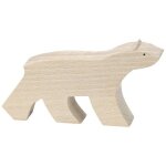 Figurine en bois pompon ours blanc vilac® - jouet en bois fabriqué f Figurine en bois pompon ours blanc vilac® - jouet en bois fabriqué f