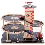 Garage station service colo petites voitures hape - jouets 
