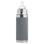 Gourde biberon �volutif inox � t�tine isotherme 260 ml pura� kiki - g