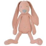 Grand doudou lapin richie vieux rose en lin 41 cm happy horse -