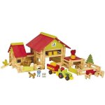 Grande ferme avec tracteur & animaux chalet à comté jeujura® 220 pcs Grande ferme avec tracteur & animaux chalet à comté jeujura® 220 pcs
