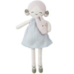 Grande poupe de tissu  pomme  fabelab 40 cm coton bio gots - j