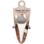 Hochet bio chat gris wooly organic� coton bio 21cm - doudou bio gots