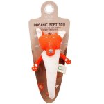 Hochet bio renard wooly organic funcky feet coton bio 21cm - doudou