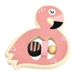 Hochet en bois flamant rose 'flamingo' de michelle carlsund vilac� -