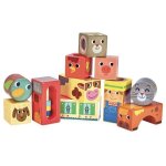 Hochets en bois sensoriel cubes sonores de la ferme vilac - jouets