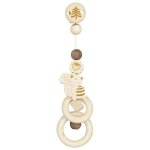 Hochet clip en bois �cureuil heimess� - jouet b�b� bio