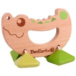 Hochet everearth crocodile - jouets en bois