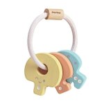 Hochet porte cl�s pastel plantoys� - jouet en bois b�b�