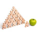 Jeu en bois construction montessori flockmen� 16 pi�ces sans s