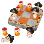 Jeu de morpion pirates small foot by legler - mini jeu socit