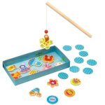Jeu pêche à la ligne en bois 'compte avec moi' sevi 1831 - jouets en Jeu pêche à la ligne en bois 'compte avec moi' sevi 1831 - jouets en