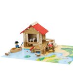 Jouets en bois la cabane de pche 90 pcs jeujura | ref: 8219 - j