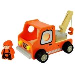 Jouets en bois d�panneuse orange i'm toy� - porteur en bois