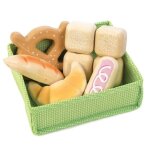 Jouet en bois dinette marchande panier boulanger tender leaf toys -