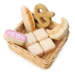 Jouet en bois dinette marchande panier osier boulanger tender leaf Jouet en bois dinette marchande panier osier boulanger tender leaf