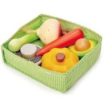 Jouet en bois dinette marchande panier primeur tender leaf toys -