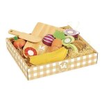 Jouet en bois dinette set de fruits & lgumes  dcouper vilac - j