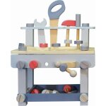 Jouets en bois tabli de bricolage pastel avec outils everearth - j