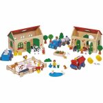 Jouet en bois ma ferme 71 pi�ces goki� - jouets de la ferme