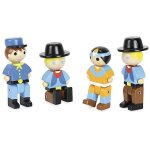 Jouet en bois figurines 'farwest' jeujura 4 pcs | ref: 8089 -